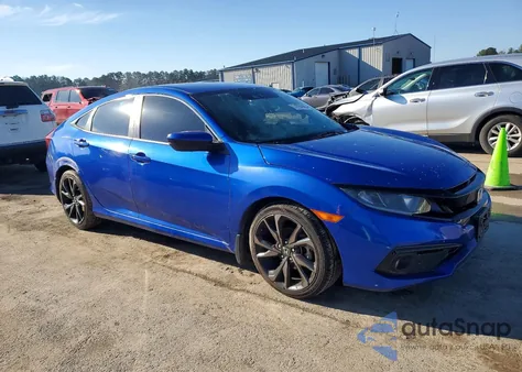 2020 Honda Civic Sport из США, поврежденный, VIN 19XFC2F84LE002551